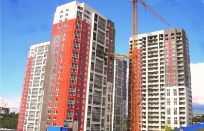 Строительство 7-ми 25-ти этажных домов КПД. Все элементы изготовлены на универсальном стенде ЗАО 